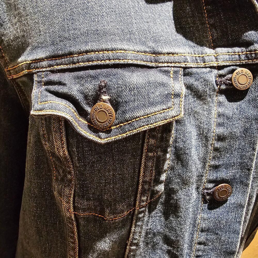 Old Navy Jean Jacket XXL Denim Classic Trucker Layering Street Style Jacket - Picture 8 of 12